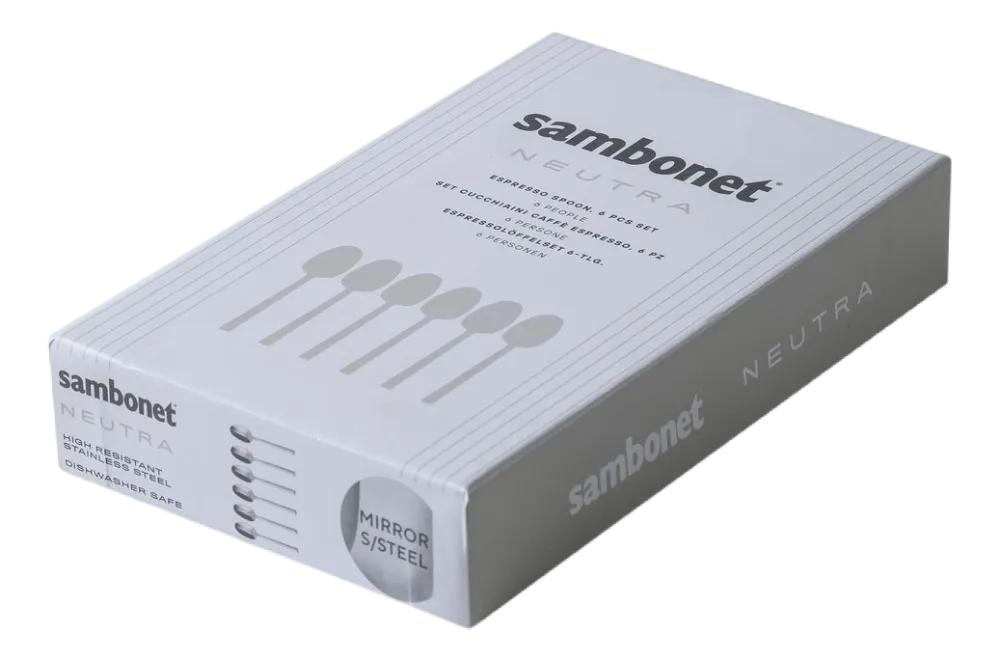 Sambonet Espressolepel Neutra Gift Pack (Set van 6) Hot