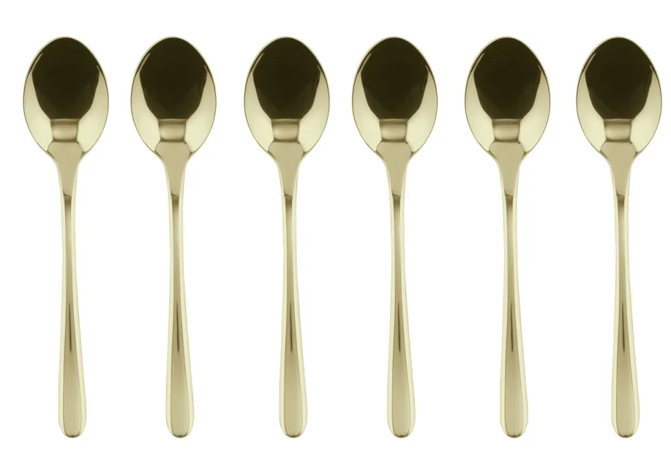 Espressolepel Sambonet Taste PVD Champagne (6-Delig)