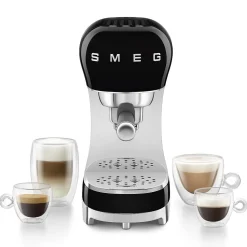 Espressomachine SMEG ECF12BLEU 50's Style Zwart