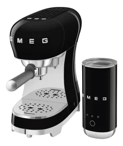 Espressomachine SMEG ECF12BLEU 50's Style Zwart