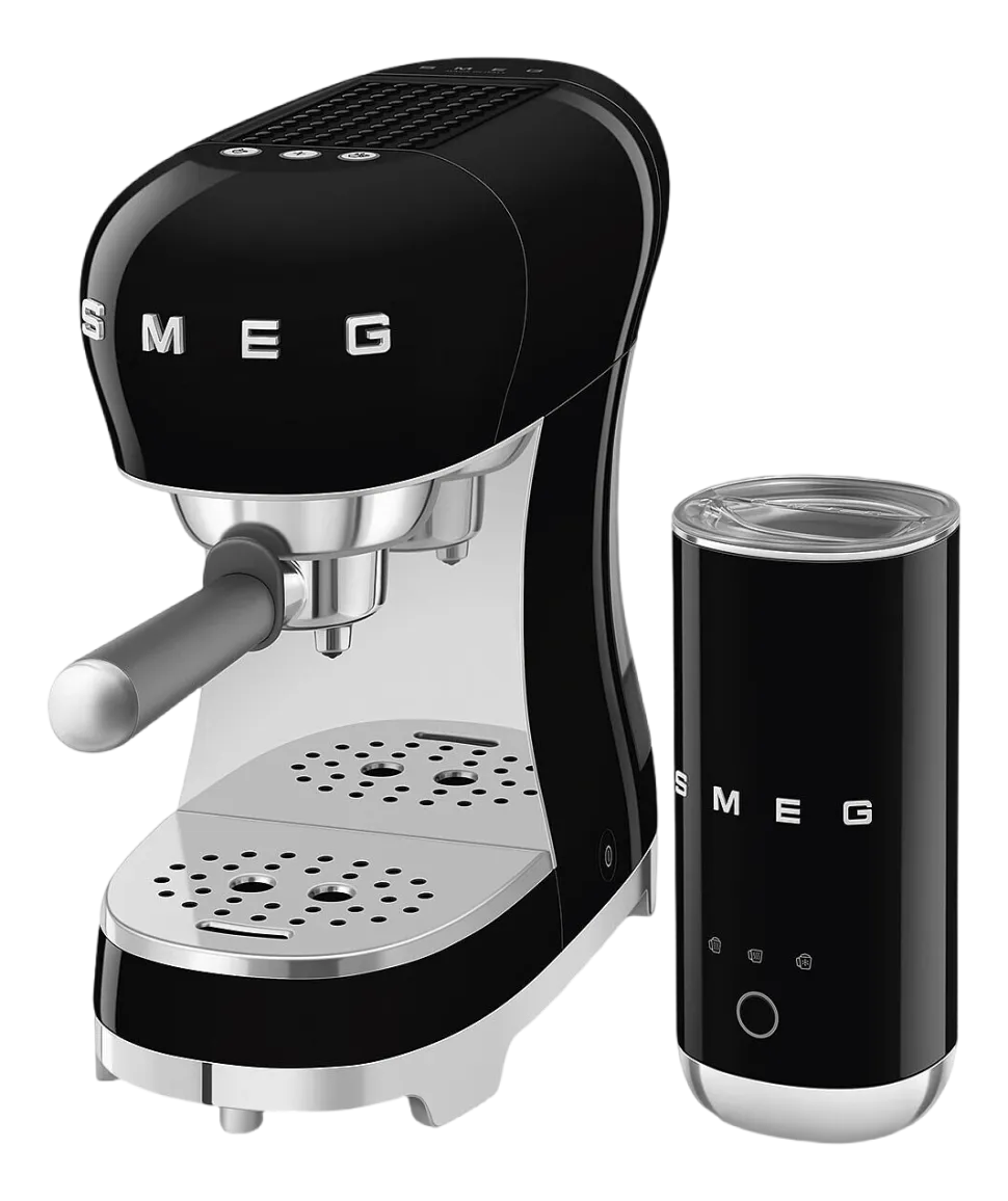 Espressomachine SMEG ECF12BLEU 50's Style Zwart