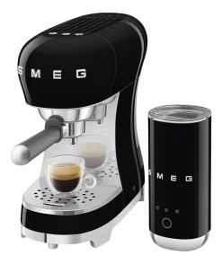 Espressomachine SMEG ECF12BLEU 50's Style Zwart