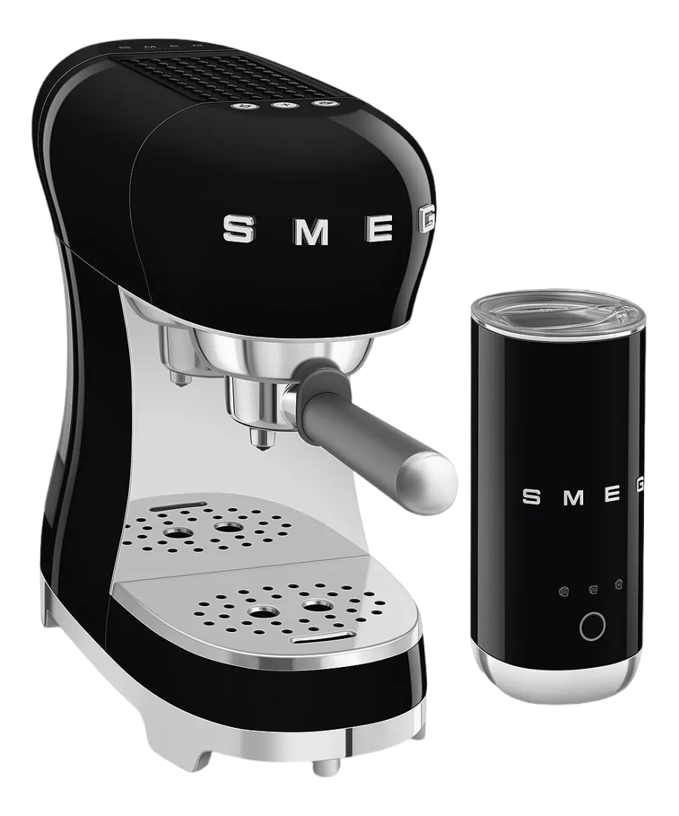 Espressomachine SMEG ECF12BLEU 50's Style Zwart