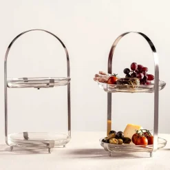 Leonardo Etagère Cucina Zilver 2-Laags Clearance