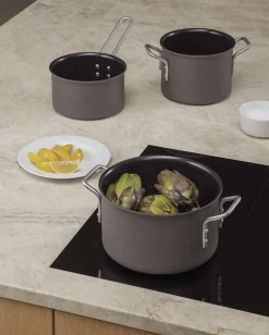 Eva Trio Steelpan Grey Line Slip-Let Ceramic 13 cm