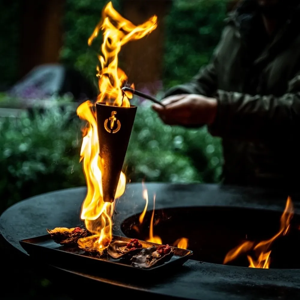 Forged Flambadou Churrasco Olive Outlet