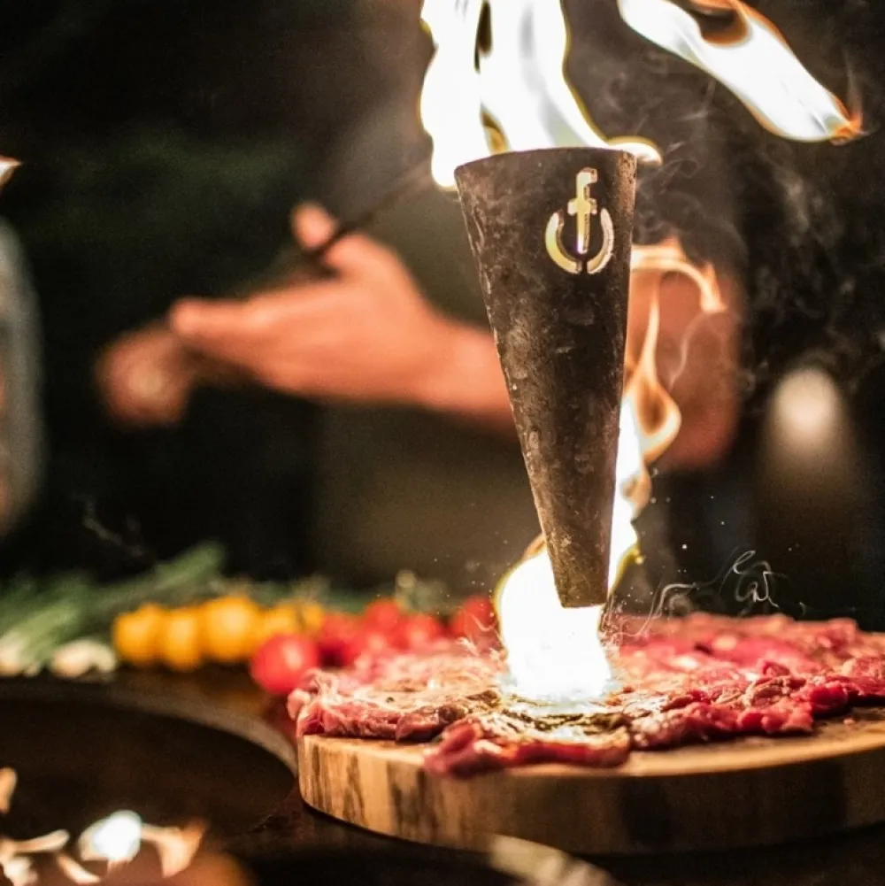 Forged Flambadou Churrasco Olive Outlet