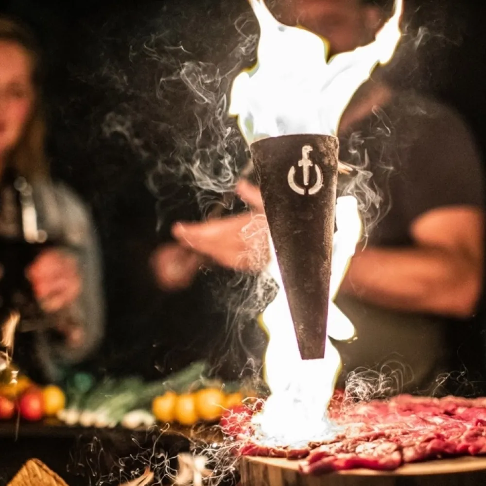 Forged Flambadou Churrasco Olive Outlet