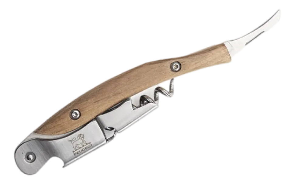 Flesopener Peugeot Malbec Notenhout 13 cm
