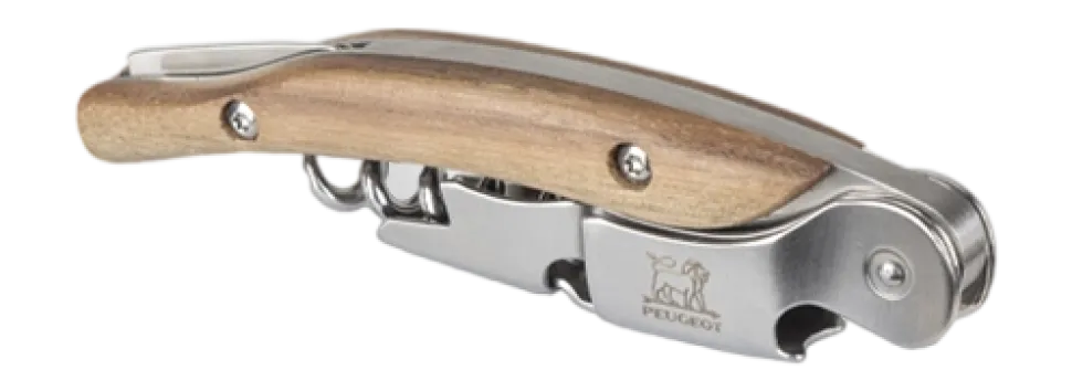 Flesopener Peugeot Malbec Notenhout 13 cm