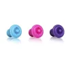 Flessluiting Vacu Vin Wine Stopper Set Blauw/Roze/Paars 3 Stuks