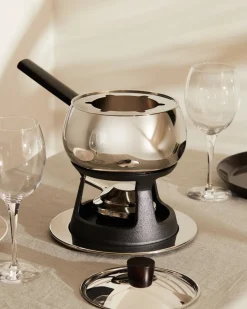Fondueset Alessi Mami Black (4-Delig)
