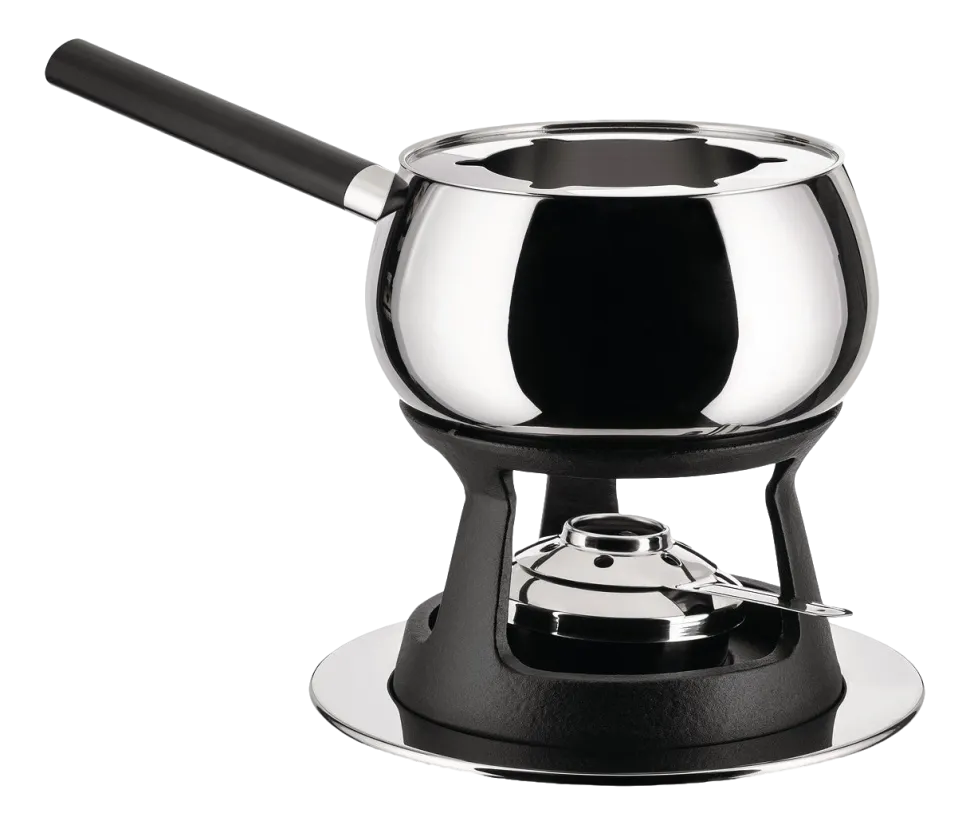 Fondueset Alessi Mami Black (4-Delig)