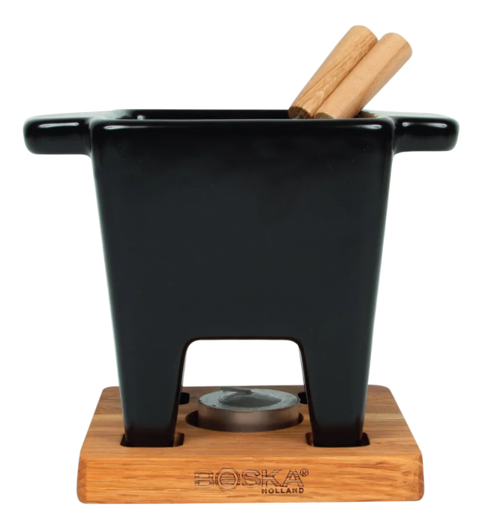 Fondueset Boska Nero Black / Brown / Silver