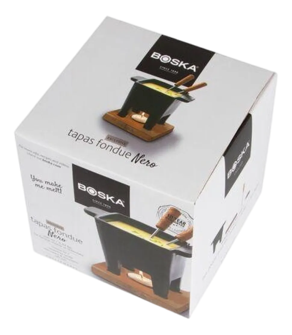 Fondueset Boska Nero Black / Brown / Silver
