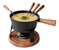 Fondueset Boska Pro L Black / Brown / Silver