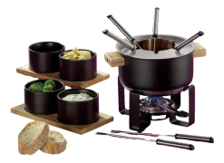 Fondueset Kela Gunten Zwart (16-Delig)