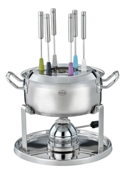 Rosle Fondueset Rösle met Gasbrander Zilver Clearance