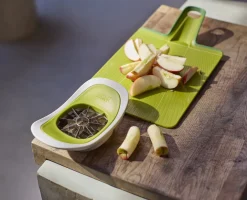 Joseph Joseph Fruit- en Groentesnijder Nest Press 2-in-1 Stone / Green Hot