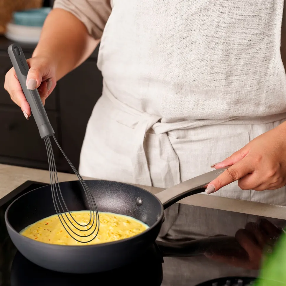 Garde Zyliss Flat whisk silicone Beluga Grey