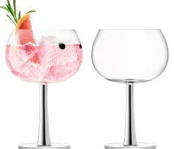 Gin Tonic Glas L.S.A. Gin Zilver 420 ml (2-Delig)