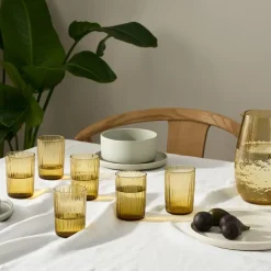 Bitz Glas Kusintha Amber 280 ml (4-Delig) Clearance