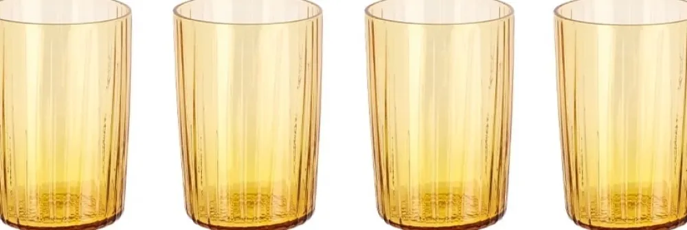 Bitz Glas Kusintha Amber 280 ml (4-Delig) Clearance