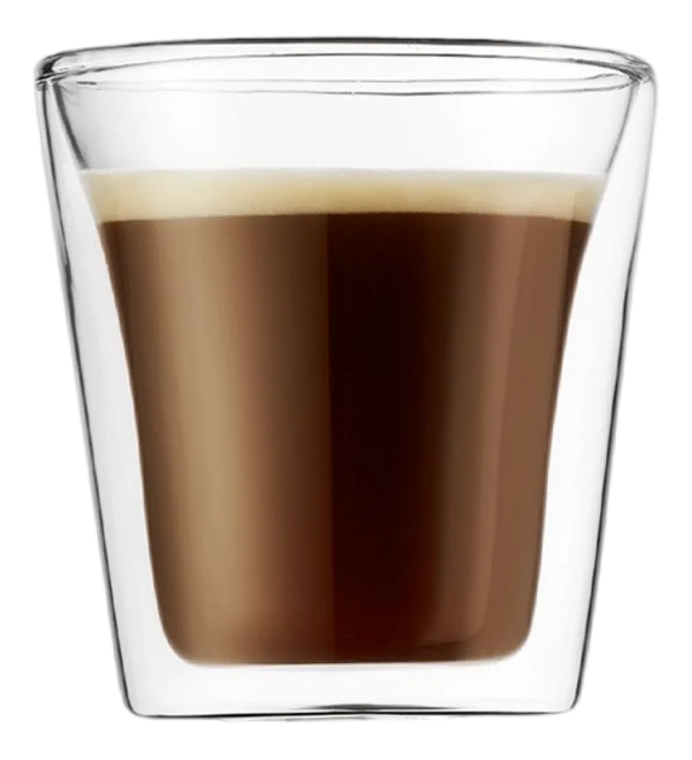 Bodum Glas Canteen Small Transparent 100 ml (Set van 2) Hot
