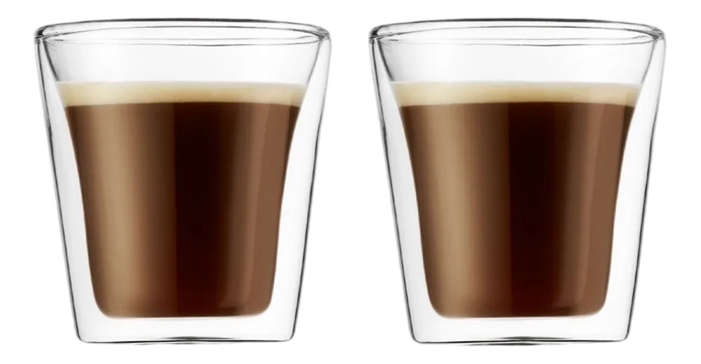 Bodum Glas Canteen Small Transparent 100 ml (Set van 2) Hot