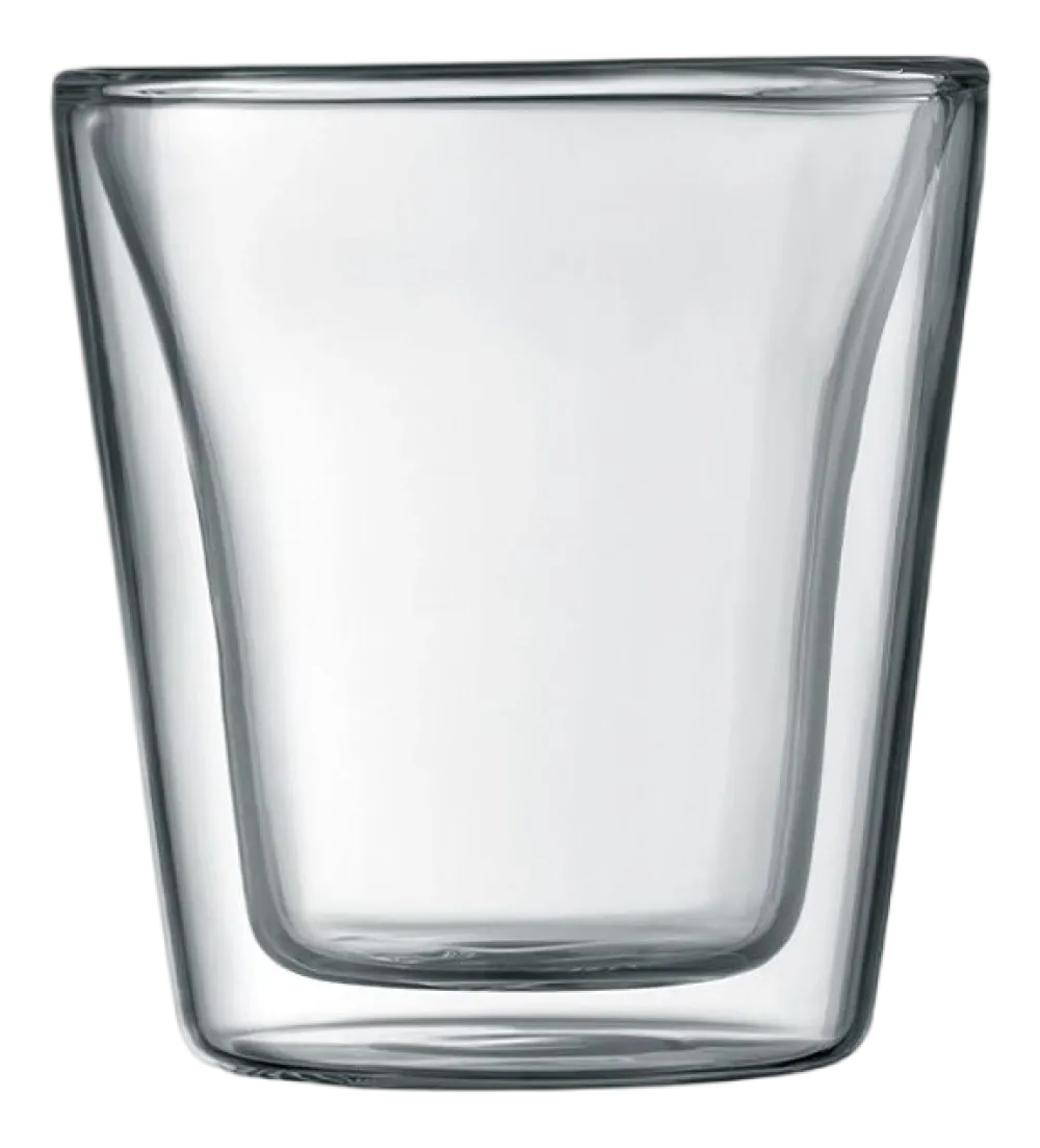 Bodum Glas Canteen Small Transparent 100 ml (Set van 2) Hot