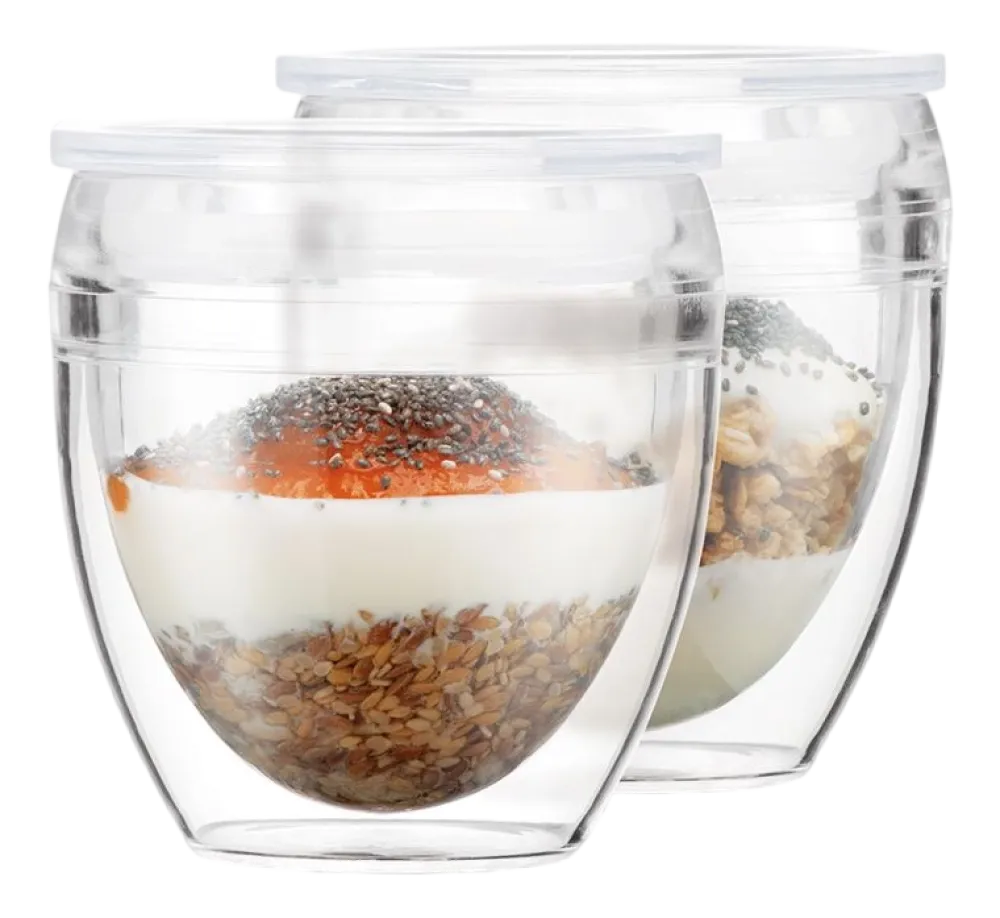 Bodum Glas Pavina To Go Transparent 200 ml (Set van 2) Hot