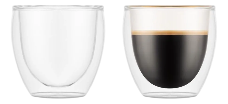 Glas Bodum Pavina Transparent 80 ml (Set van 2)