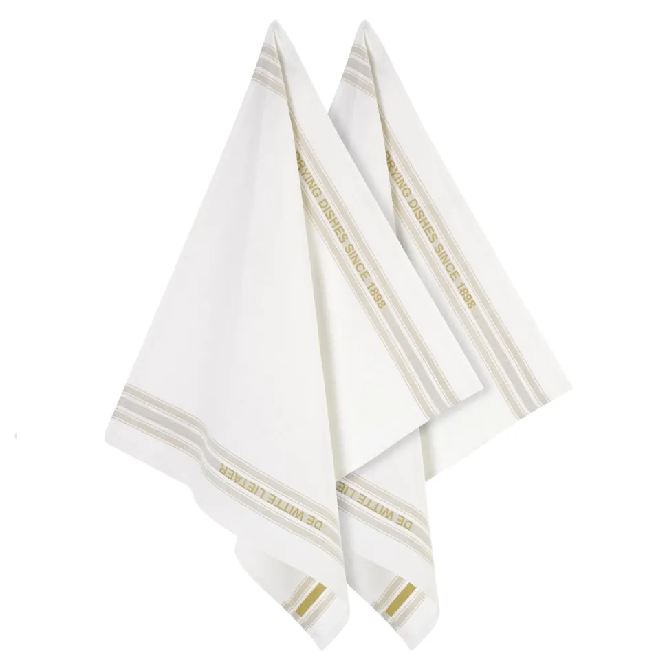 Glazendoek De Witte Lietaer Dish Yellowgreen (2 stuks)