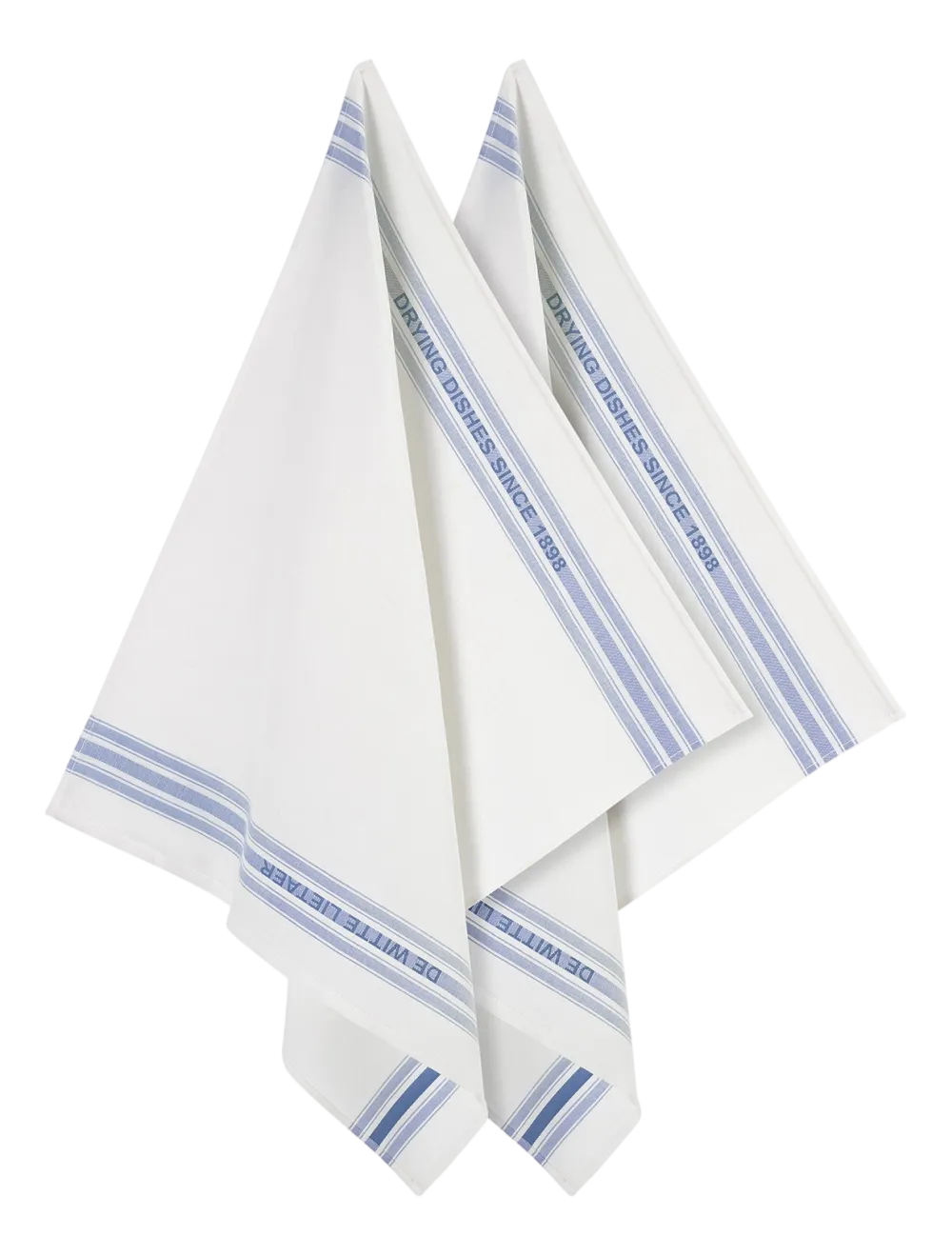 De Witte Lietaer Glazendoek Dish Blue (2 stuks)