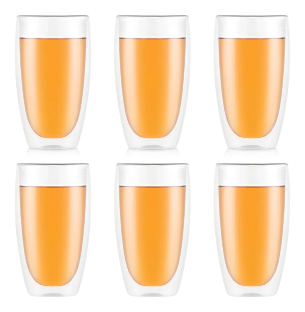 Bodum Glazenset Pavina Large Transparent 450 ml (Set van 6) Outlet