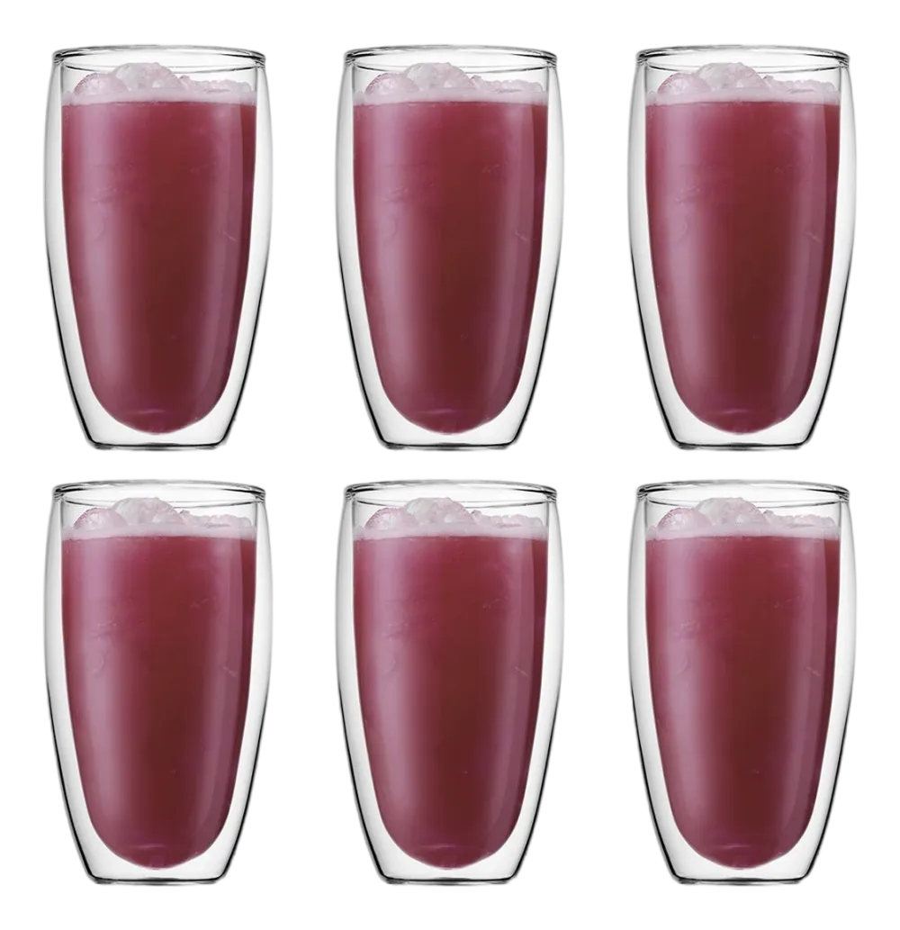 Bodum Glazenset Pavina Large Transparent 450 ml (Set van 6) Outlet