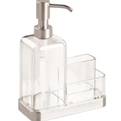 Gootsteenorganizer iDesign Forma Caddy Met Zeepdispenser Transparant
