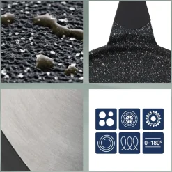 Grillpan Kela Stella Nova Vierkant Zwart 28 x 28 cm