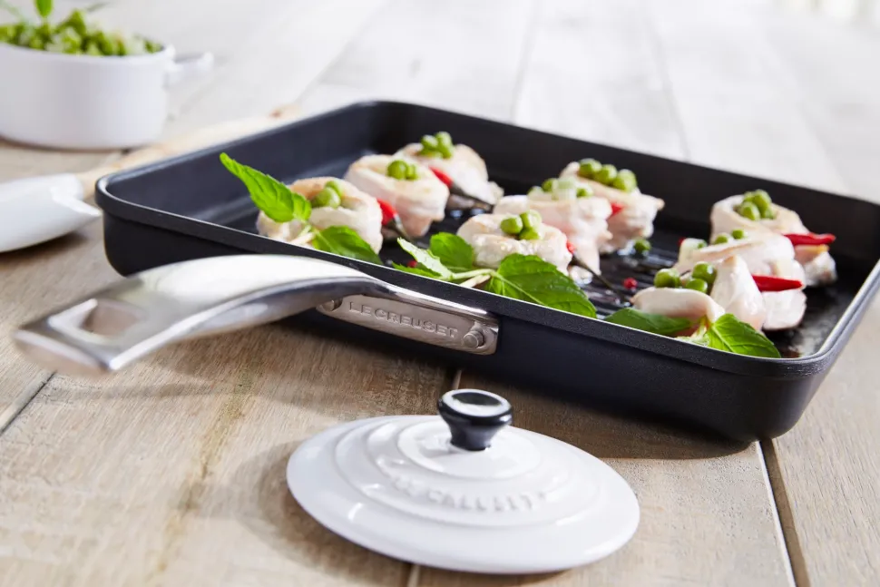 Grillpan Le Creuset Les Forgées Zwart 28 cm