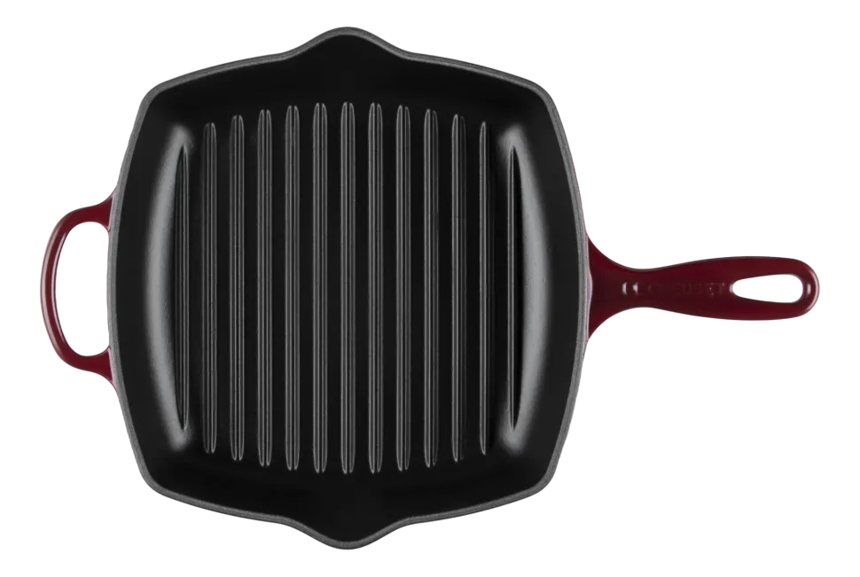 Le Creuset Grillpan Skillet Vierkant Marseilleblauw 26 cm Online
