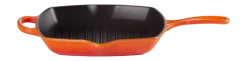 Le Creuset Grillpan Skillet Vierkant Oranjerood 26 cm Discount