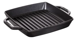 Grillpan Staub 2 Grepen Vierkant Zwart 23 x 23 cm