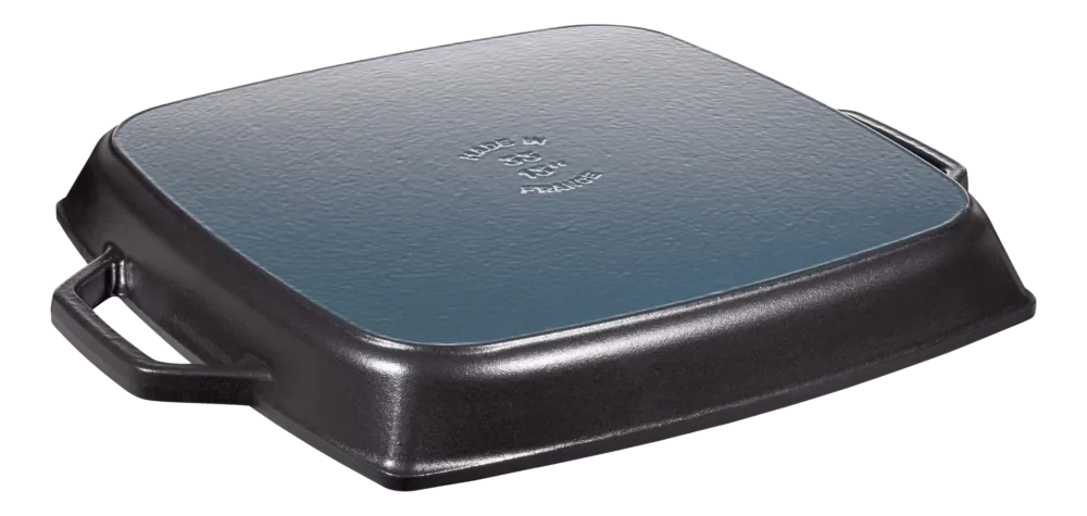 Staub Grillpan 2 Grepen Vierkant Zwart 33 x 33 cm