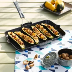 Grillpan Staub Rechthoek Zwart 34 x 21 cm