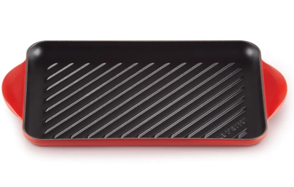 Grillplaat Le Creuset Rechthoekig Kersenrood 32 x 22 cm