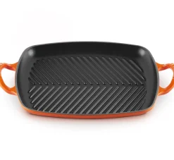 Le Creuset Grillplaat Rechthoekig Oranjerood 35 x 38 cm Clearance
