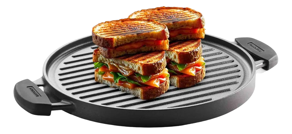 Grillplaat Tramontina Titanex Omkeerbaar Zwart 30 cm