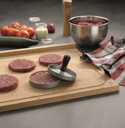 Kela Hamburgerpers Buffalo Zilver 12 cm Online