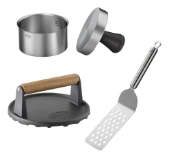Hamburgerset Rösle BBQ Zilver (Set van 3)