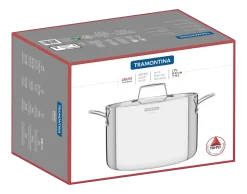 Hapjespan Tramontina Grano 3-Laags Zilver 24 cm